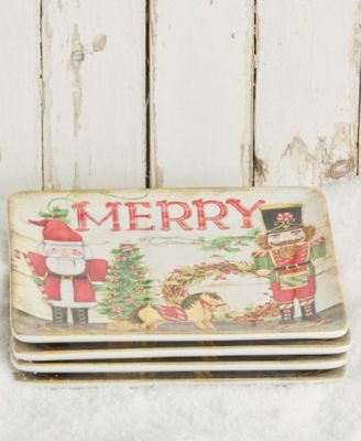 Nutcracker Parade Dinner Plates, Set of 4