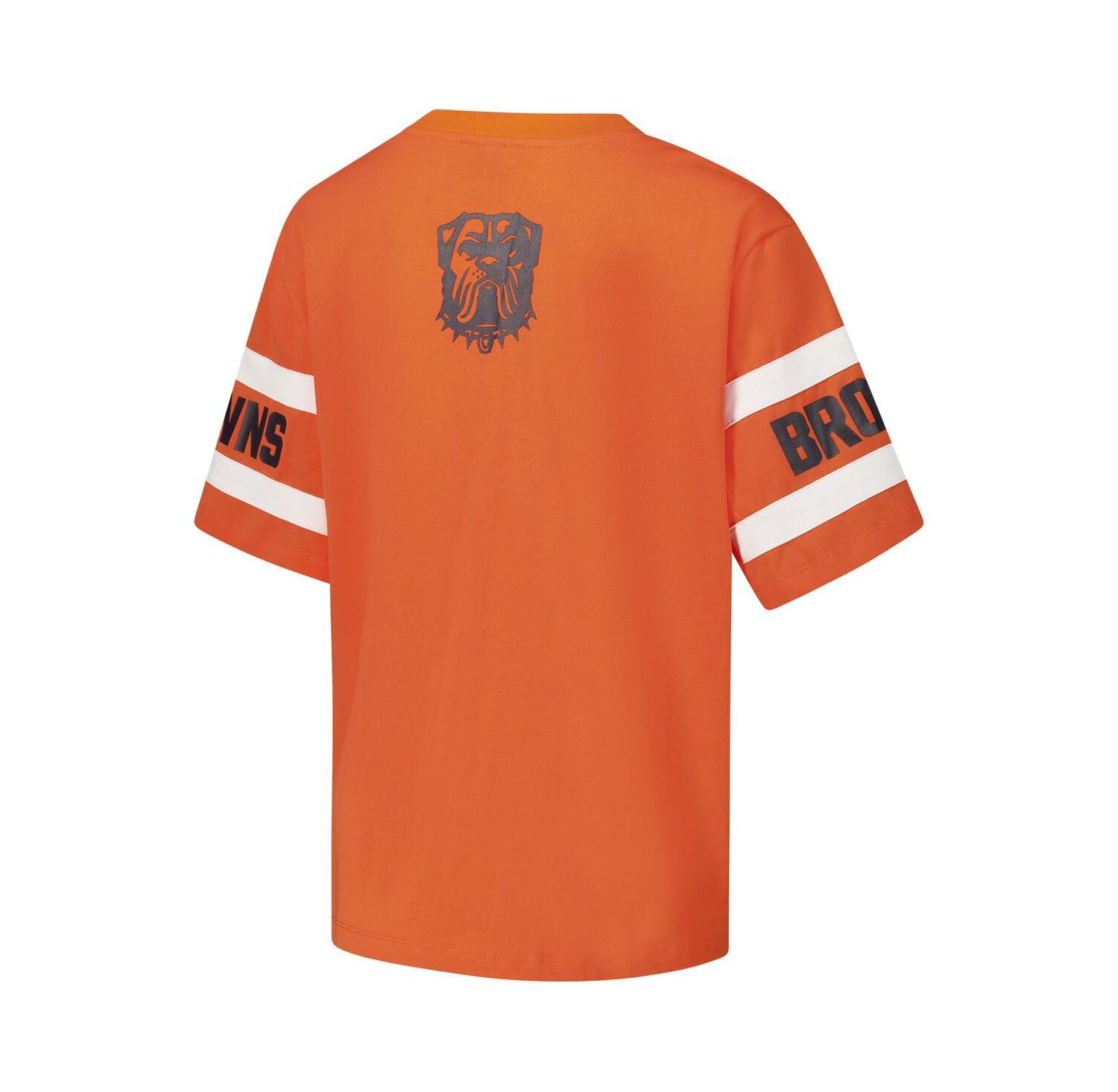 Women's Orange Cleveland Browns Drop Shoulder T-Shirt