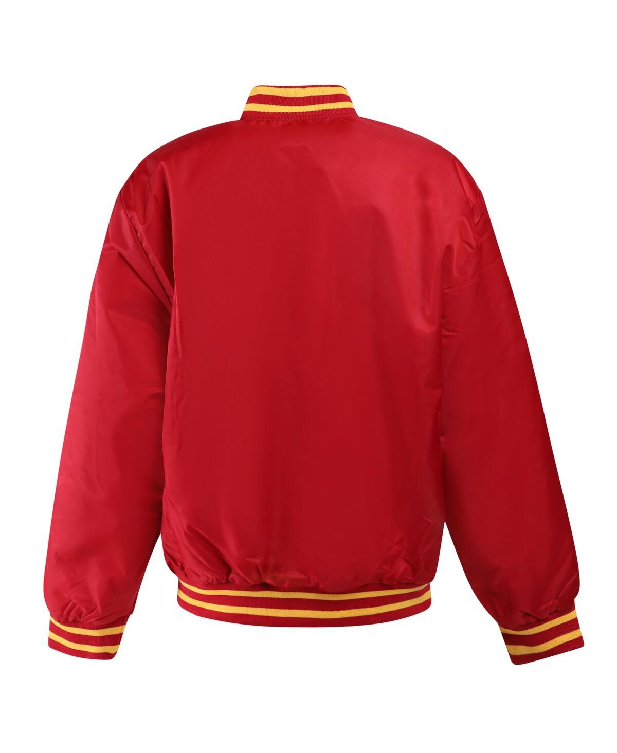 Hype And Vice Women's Cardinal Usc Trojans A-game Varsity Full-snap Jacket In Red