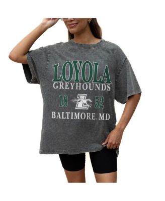 Gameday Couture - Women's Grey Loyola Greyhounds Oversized Snow Wash T-Shirt