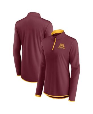 Fanatics - Women's Maroon Minnesota Golden Gophers Worth the Drive Quarter-Zip Sweatshirt