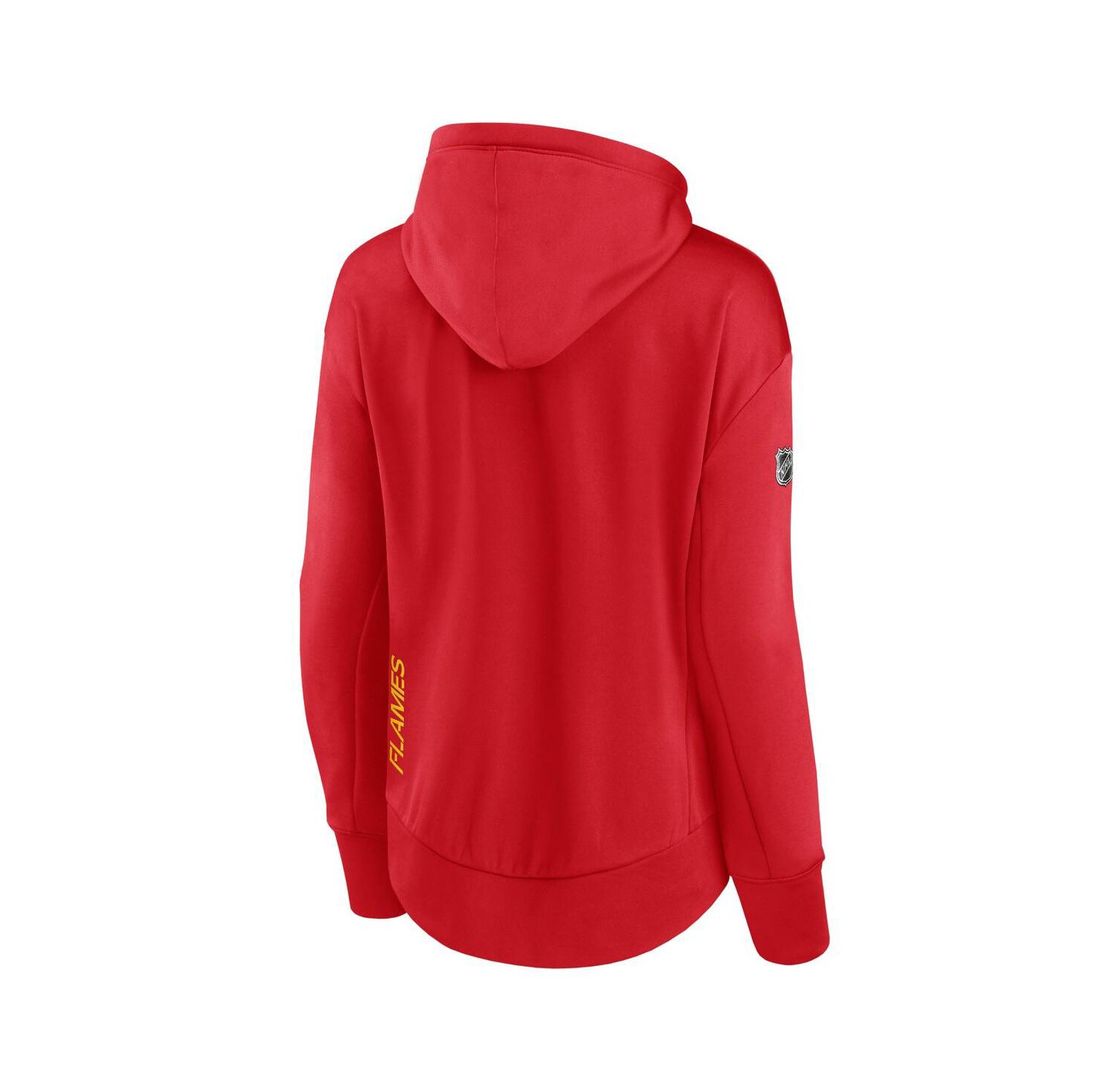 Women's Red Calgary Flames Authentic Pro Rink Full-Zip Hoodie