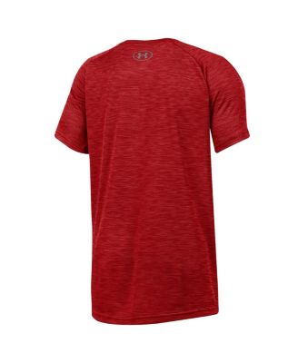 Big Boys and Girls Heather Red Wisconsin Badgers Ultra Soft Rye Tech Performance T-Shirt