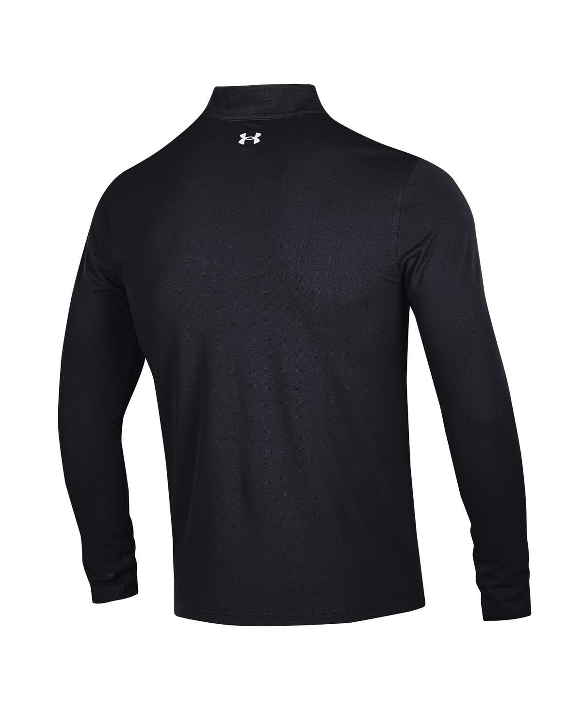 Under Armour Men's Black Maryland Terrapins T2 Green Maryland Day Half-zip Pullover Sweatshirt In Black