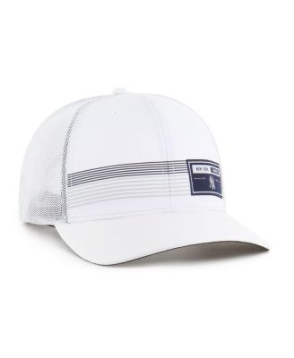 Men's White New York Yankees Rangefinder Brrr Trucker Adjustable Hat