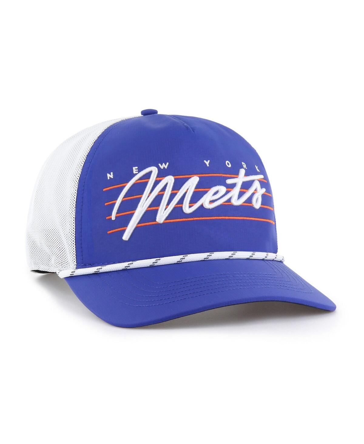47 Brand Men's Royal New York Mets Brrr Downburst Mesh Hitch Adjustable Hat In Blue
