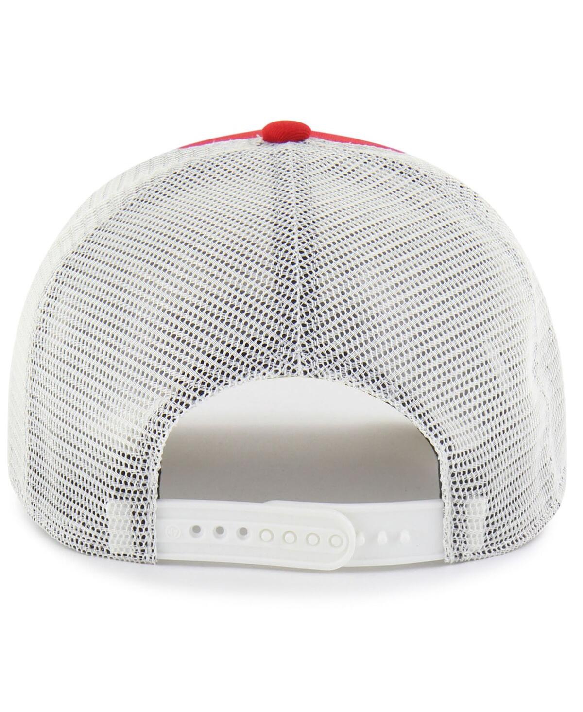 47 Brand Men's And Women's Red Louisville Cardinals Contemporary Basics Foundation Trucker Hitch Adjustable H In Red