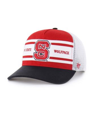 '47 Brand - Big Boys and Girls Red/Black NC State Wolfpack Super Stripe Hitch Adjustable Trucker Hat