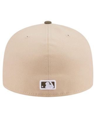 Men's Light Beige/Olive Cincinnati Reds Two-Tone Color Pack A-Frame 59FIFTY Fitted Hat