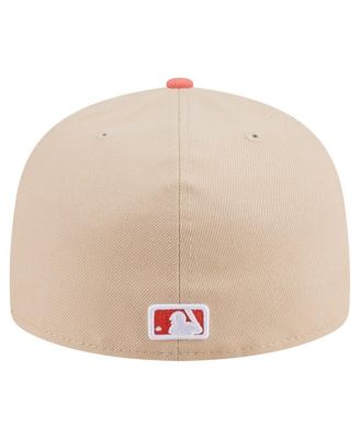 Men's Light Beige/Coral San Diego Padres Two-Tone Color Pack A-Frame 59FIFTY Fitted Hat