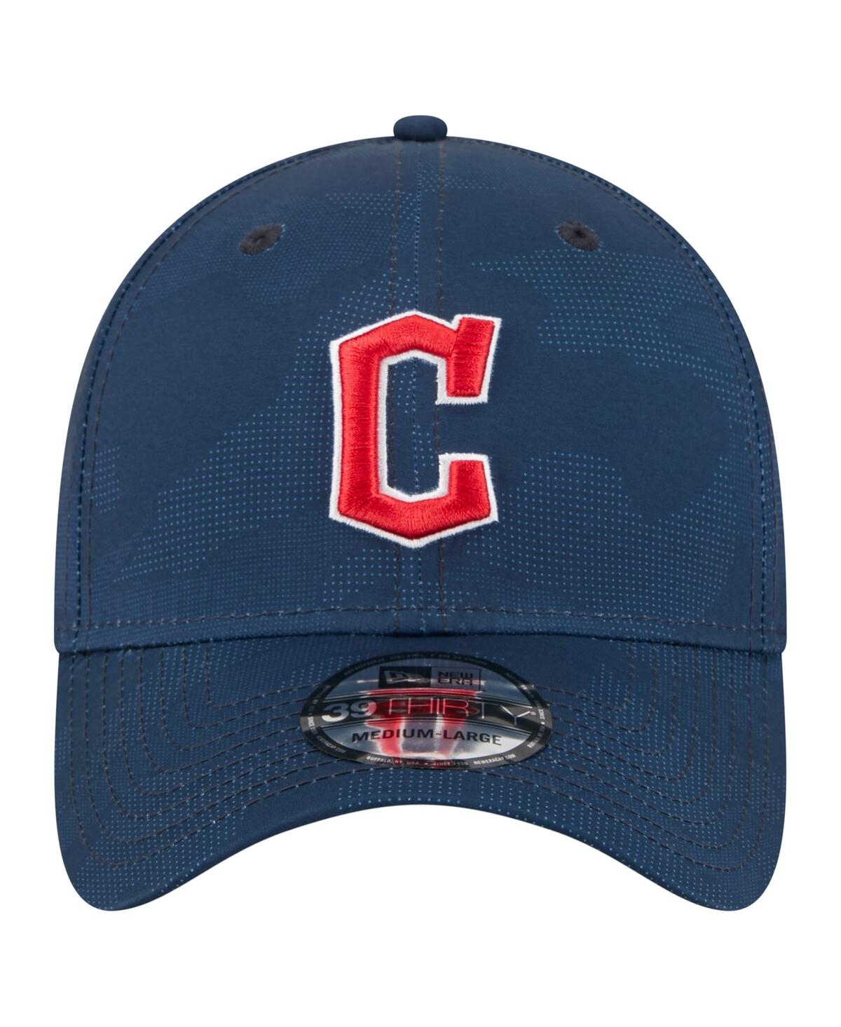 New Era Men's Navy Cleveland Guardians Tonal Camo 39thirty Flex Hat In Blue