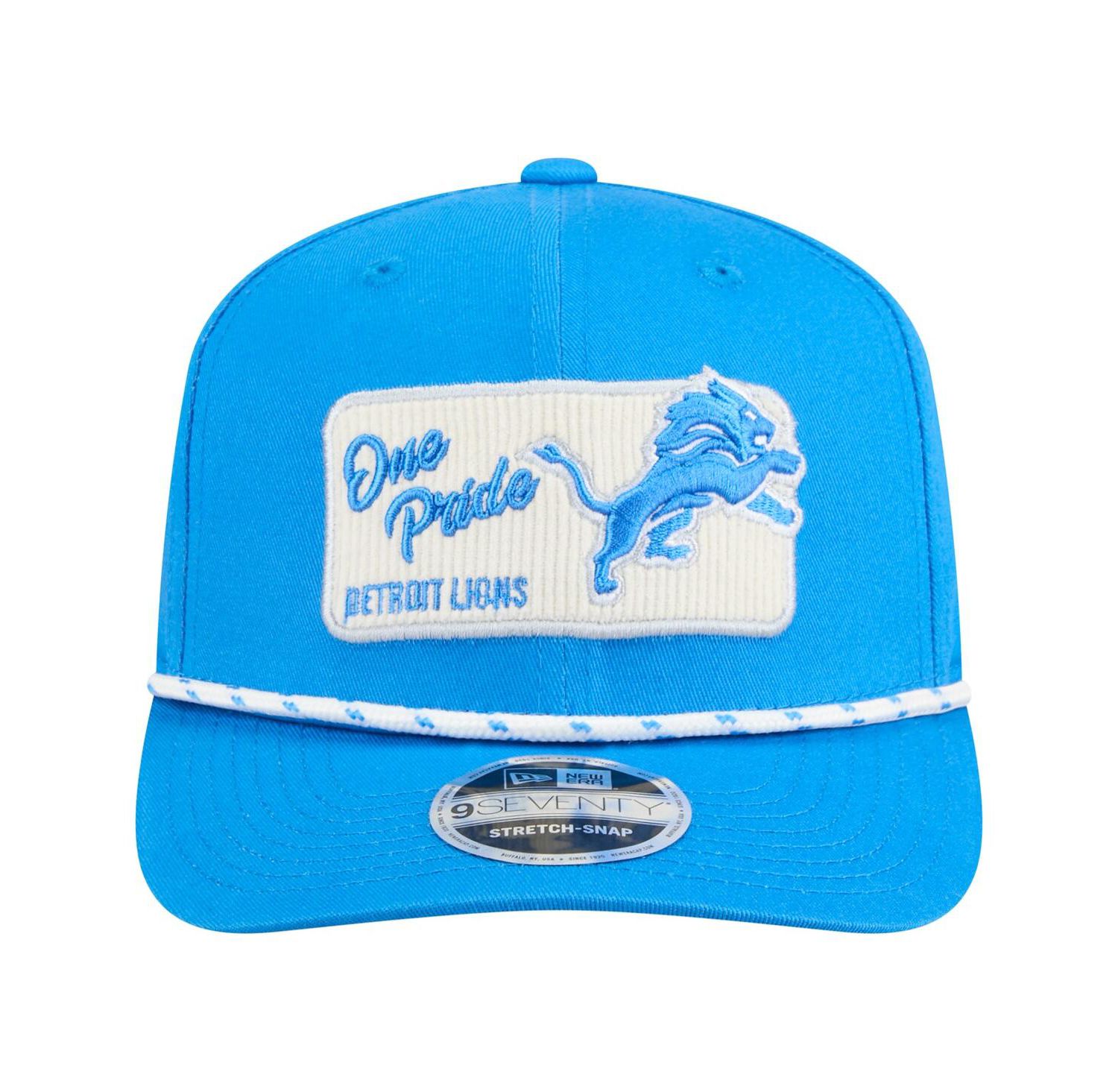Men's Blue Detroit Lions Chant 9SEVENTY Stretch-Snap Hat