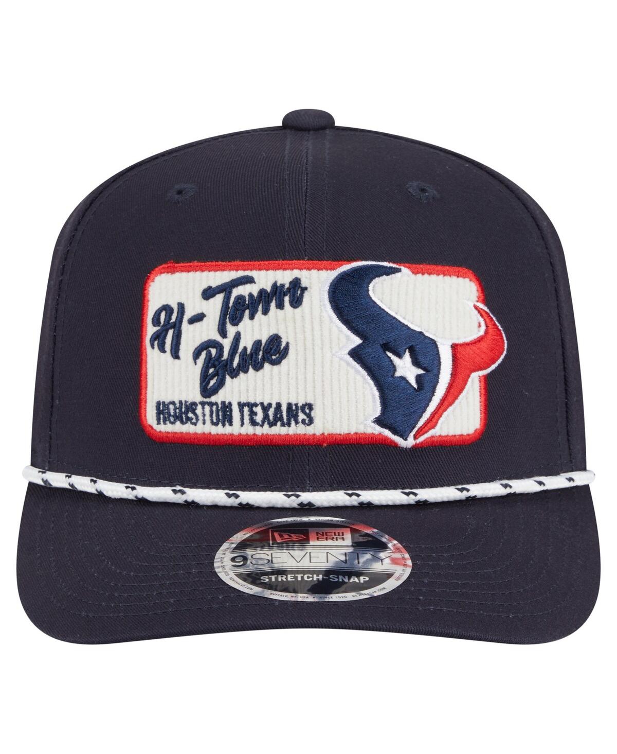 New Era Men's Navy Houston Texans Chant 9seventy Stretch-snap Hat In Blue