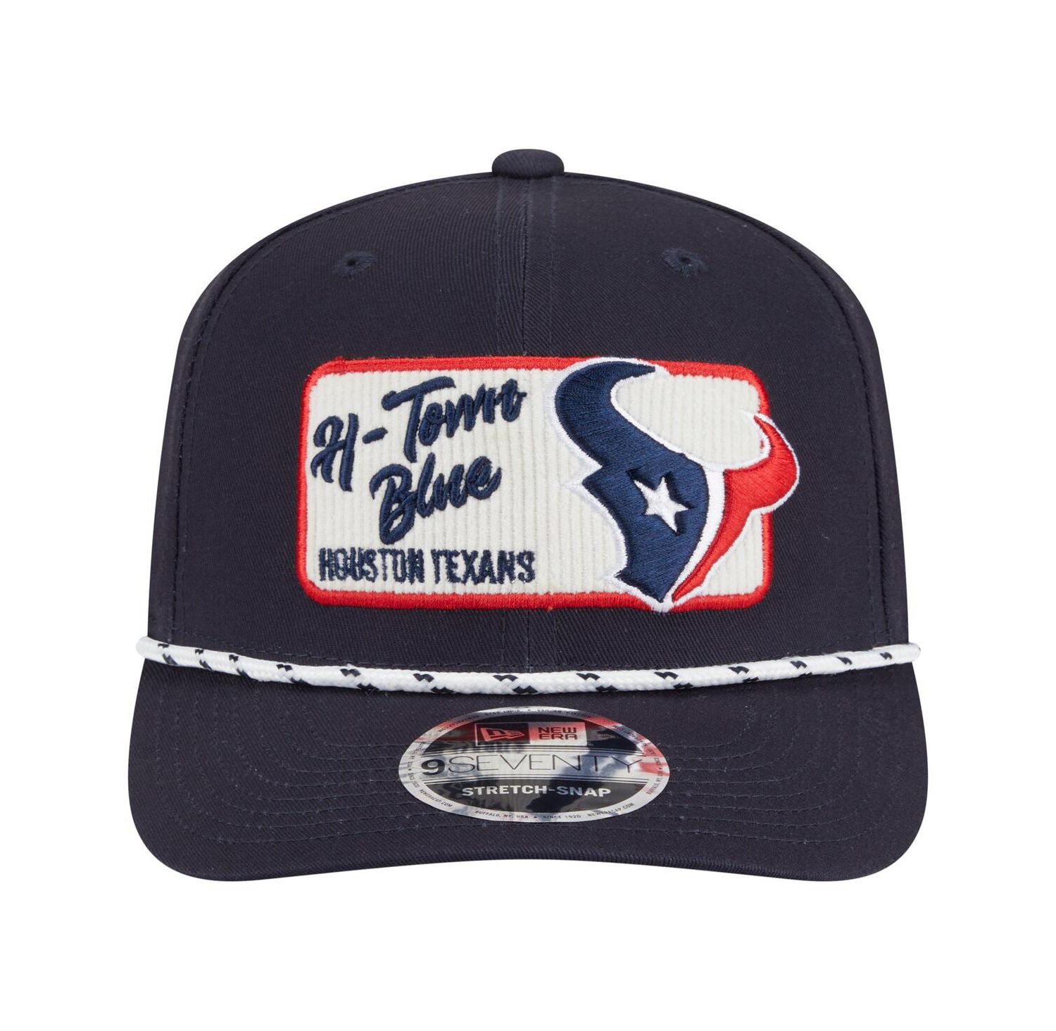 Men's Navy Houston Texans Chant 9SEVENTY Stretch-Snap Hat