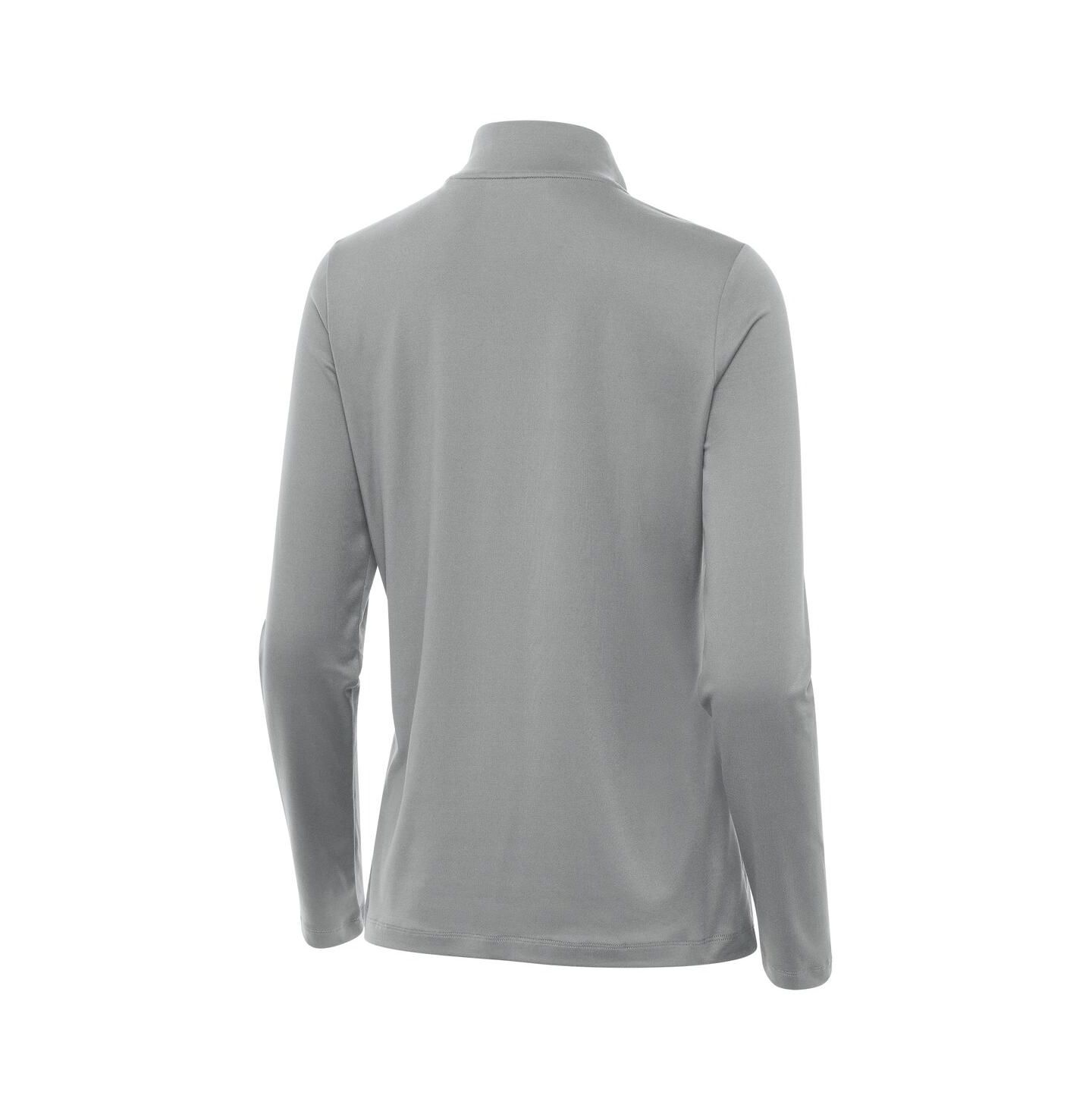 Женская толстовка Antigua Gray Ohio State Buckeyes Reprocess Quarter-Zip — фото 2