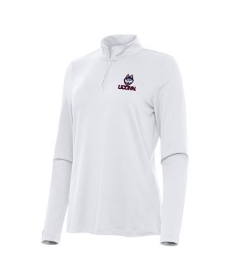 Women's White UConn Huskies Reprocess Quarter-Zip Sweatshirt