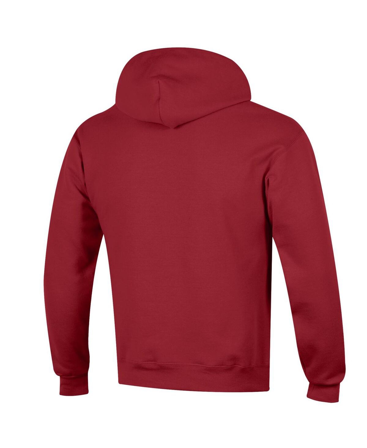 Champion Men's Cardinal Usc Trojans Basic Arch Fleece Pullover Hoodie In Red