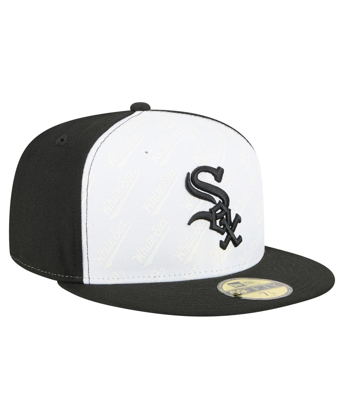 New Era Men's White/black Chicago White Sox Repeat 59fifty Fitted Hat In Multi