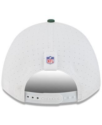 Big Boys and Girls White/Green Green Bay Packers 2025 NFL Training Camp A-Frame 9FORTY Adjustable Hat