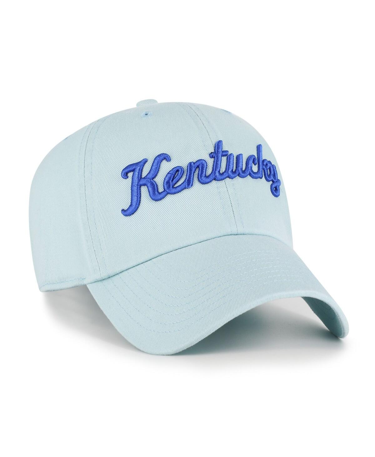 47 Brand Men's Powder Blue Kentucky Wildcats Vault Clean Up Adjustable Hat In Brown