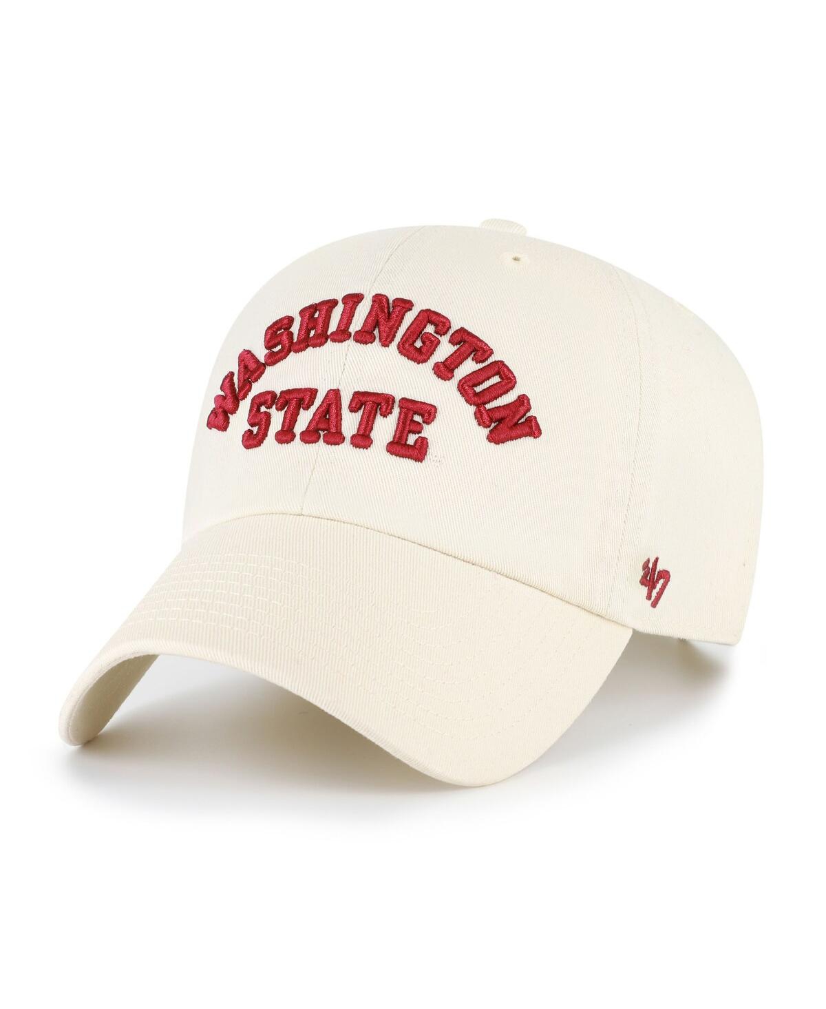 47 Brand Men's Sand Washington State Cougars Vault Clean Up Adjustable Hat In Sand