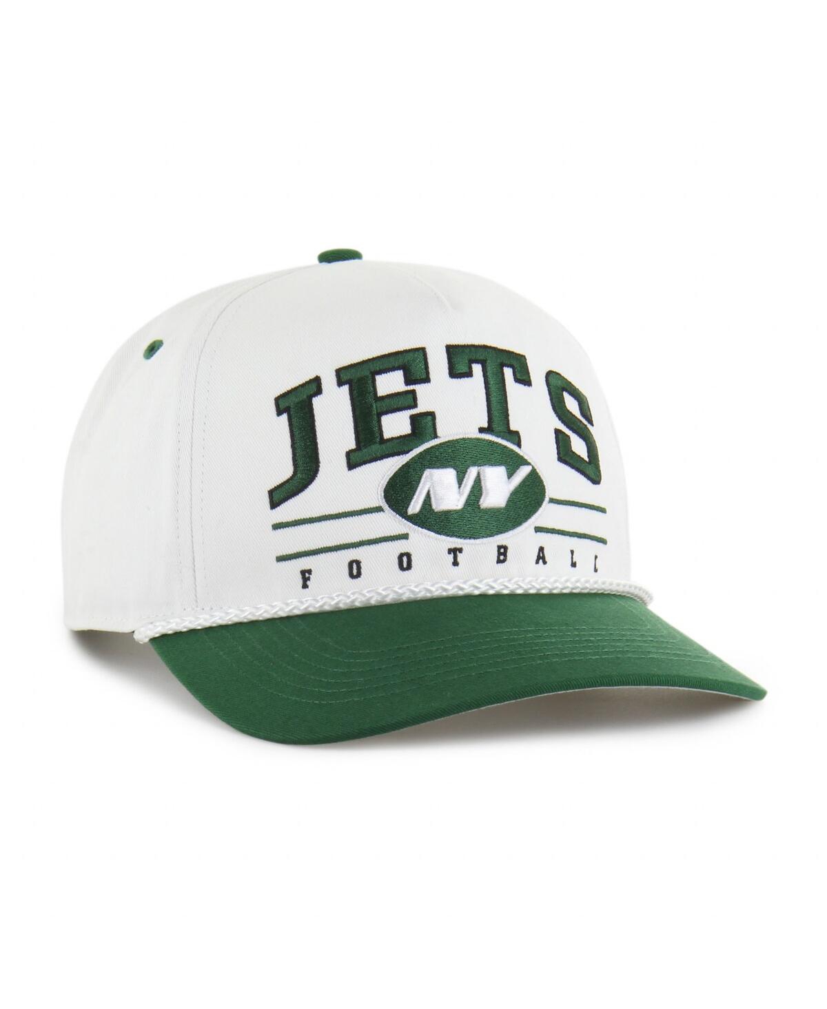47 Brand Men's White/green New York Jets Roscoe Two-toned Hitch Adjustable Hat In Multi