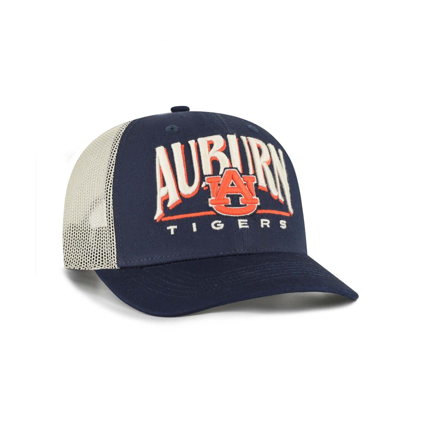 Мужская кепка '47 Brand Navy Auburn Tigers Arid Adjustable Trucker Hat — фото 3
