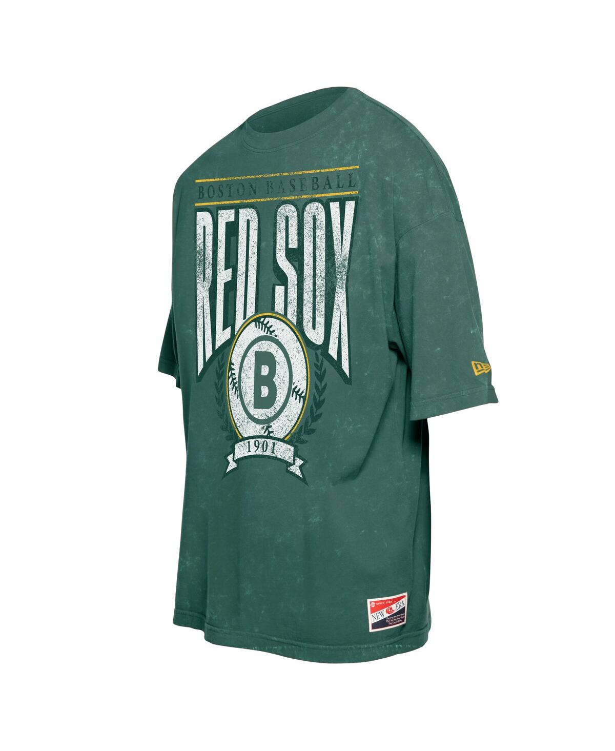 New Era Men's Green Boston Red Sox 2025 City Connect Enzyme Wash Oversized T-shirt In Green