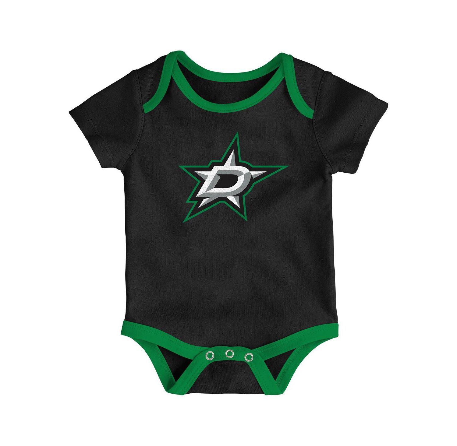 Baby Boys and Girls 3-Pack Dallas Stars Loyal Buddies Bodysuit Set