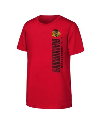 Big Boys and Girls Red Chicago Blackhawks Atmosphere T-Shirt