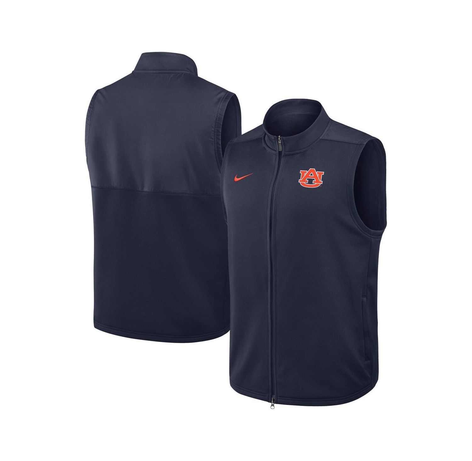 Men's Navy Auburn Tigers Primetime Victory Full Zip Vest