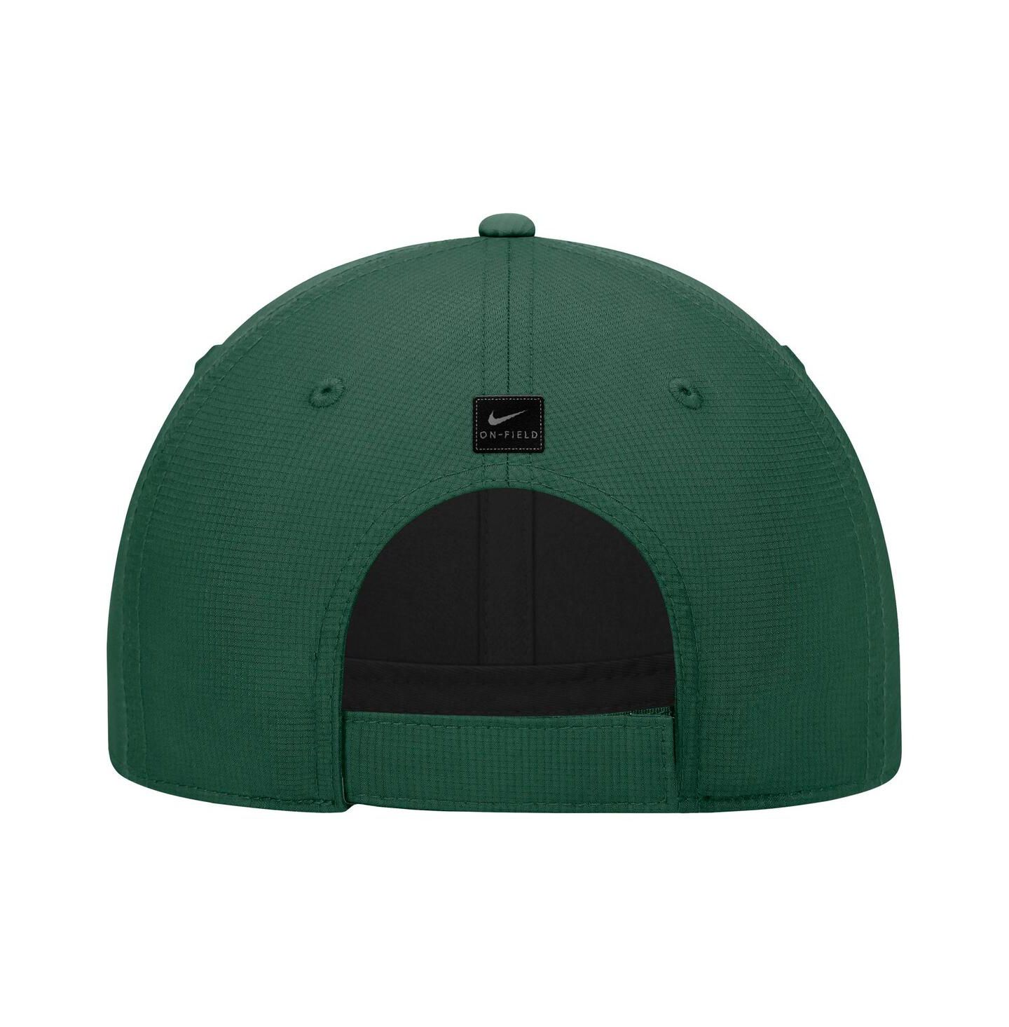 Мужская кепка Nike Green Baylor Bears 2025 On-Field Club Performance Adjustable Hat — фото 2