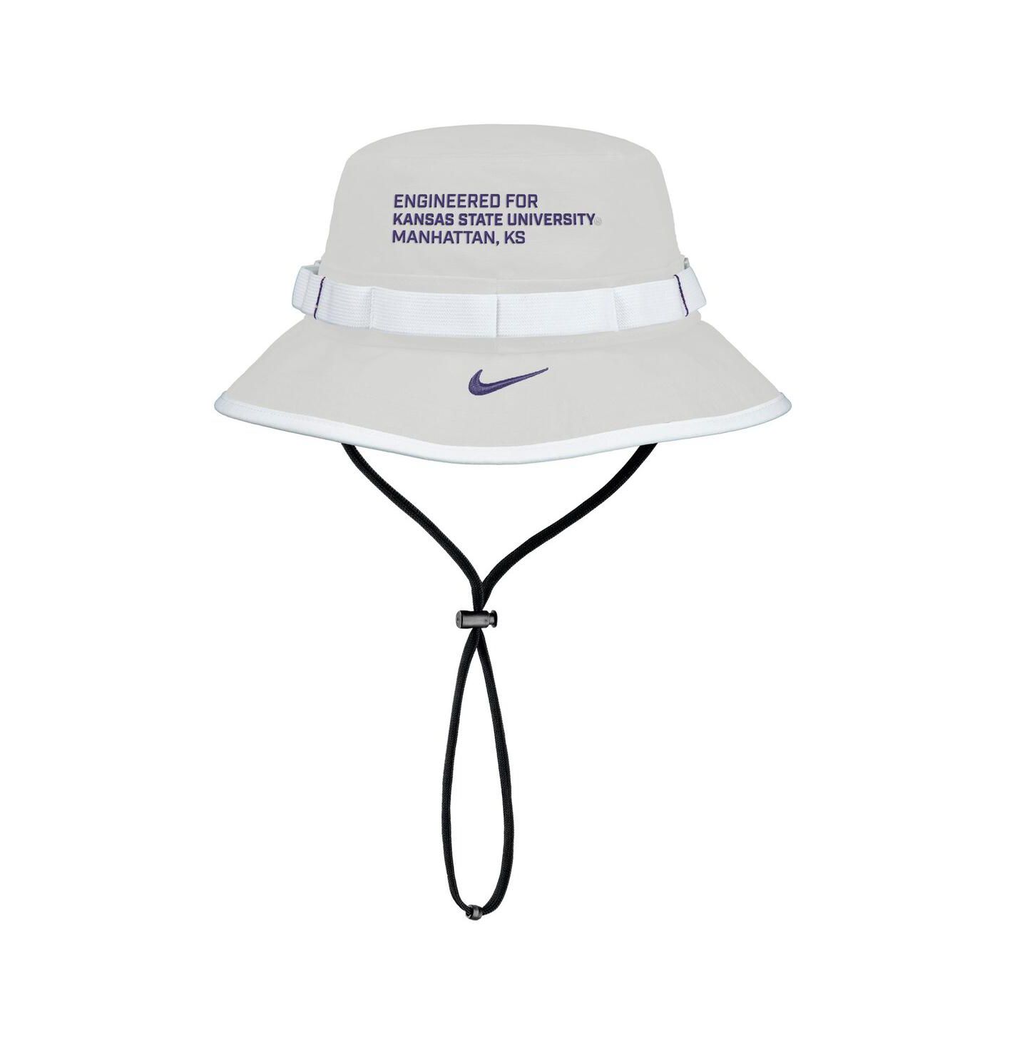 Мужская панама Nike Gray Kansas State Wildcats 2025 On-Field Boonie Performance Bucket Hat — фото 2