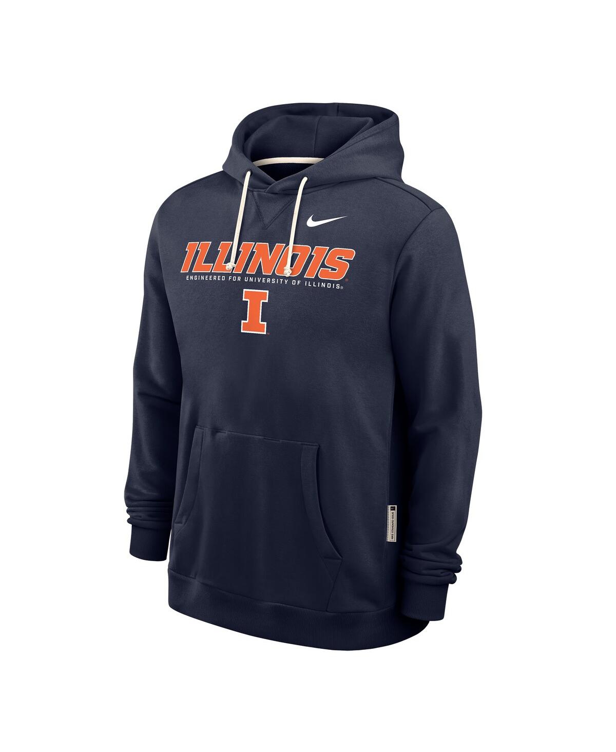 Nike Men's Navy Illinois Fighting Illini 2025 Sideline Performance Pullover Hoodie In Blue