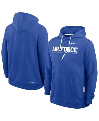Nike - Men's Royal Air Force Falcons 2025 Sideline Performance Pullover Hoodie