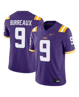 Nike - Men's Joe Burrow Purple LSU Tigers "Burreaux" Nameplate Home Game Jersey