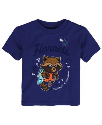 Toddler Heather Gray Charlotte Hornets 2-Piece Guardians Of The Galaxy T-Shirt Set