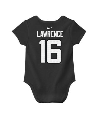 Baby Boys and Girls Trevor Lawrence Black Jacksonville Jaguars Player Name Number Bodysuit
