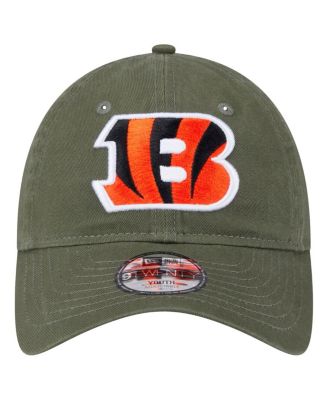Big Boys and Girls Olive Cincinnati Bengals Main 9TWENTY Adjustable Hat