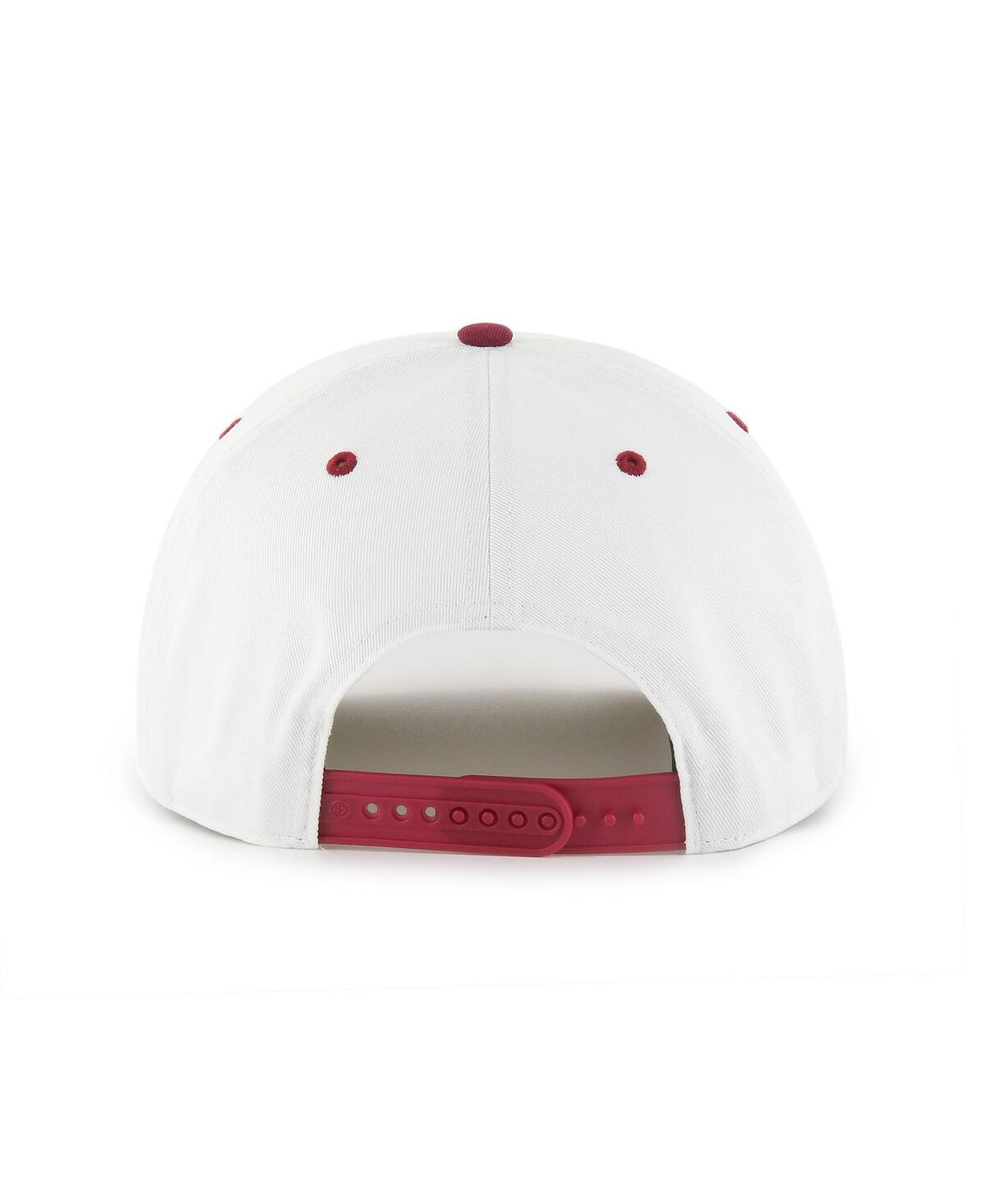 47 Brand Men's White/burgundy Washington Commanders Roscoe Two-toned Hitch Adjustable Hat In Multi