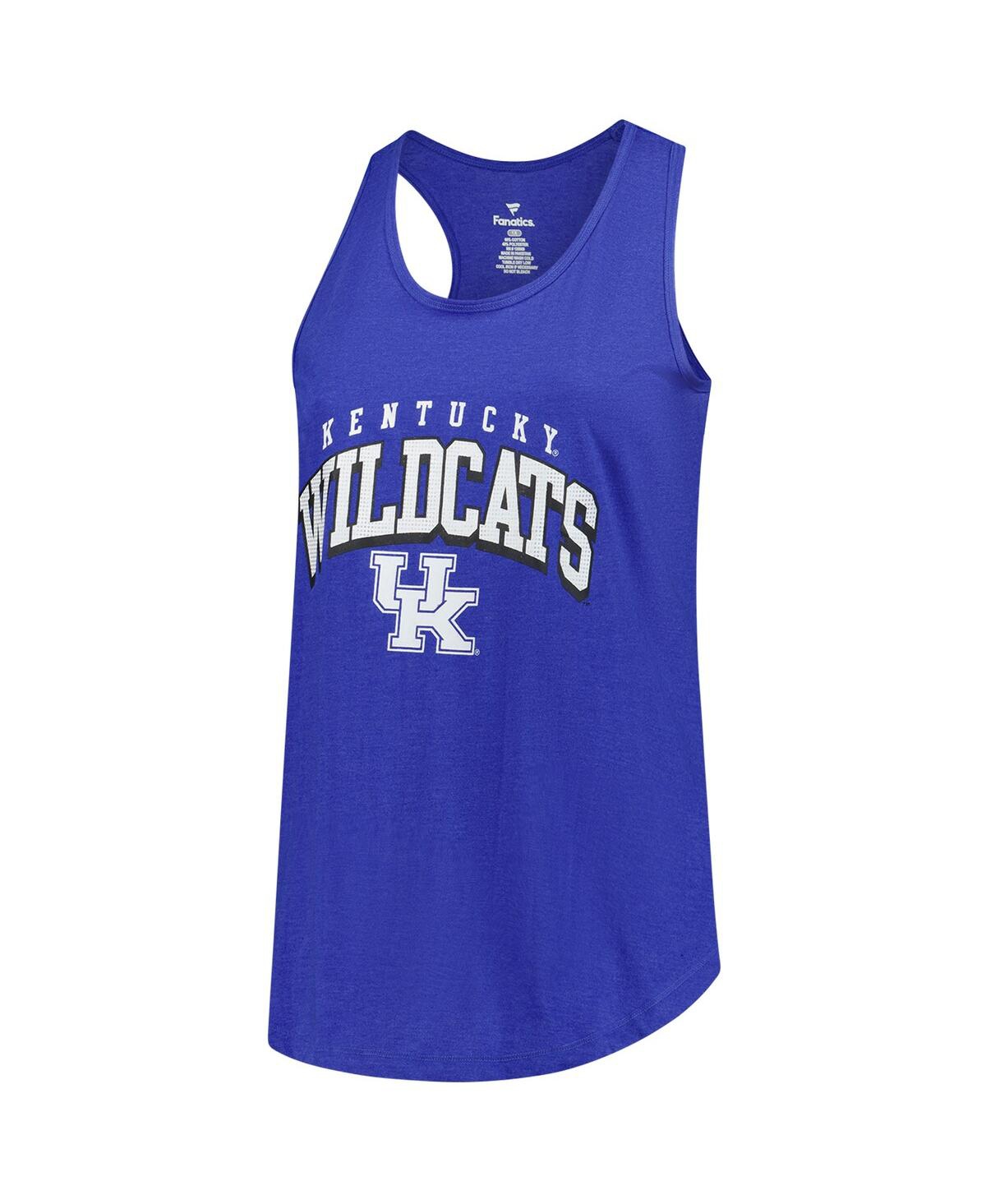 Fanatics Women's Royal Kentucky Wildcats Plus Size Arch Tank Top In Blue