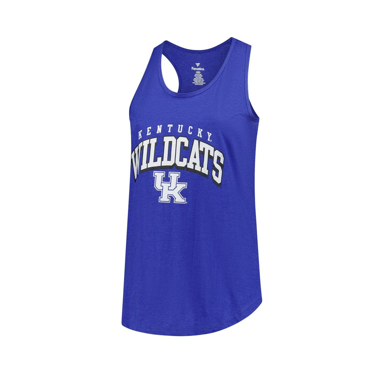 Women's Royal Kentucky Wildcats Plus Size Arch Tank Top