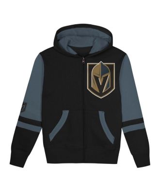 Preschool Black Vegas Golden Knights Face Off Full-Zip Hoodie