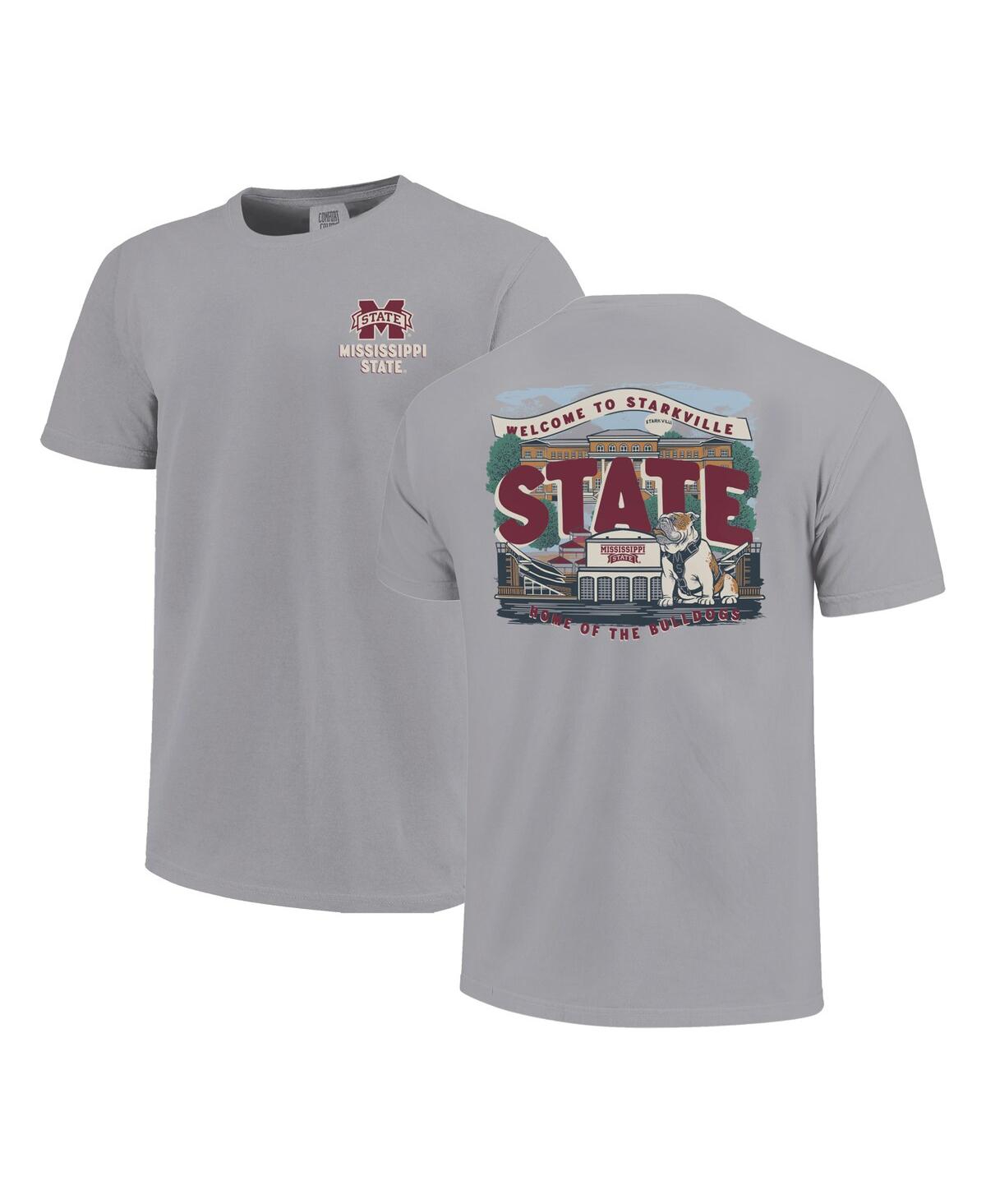 Image One Big Boys And Girls Gray Mississippi State Bulldogs Local Campus Scene T-shirt In Gray