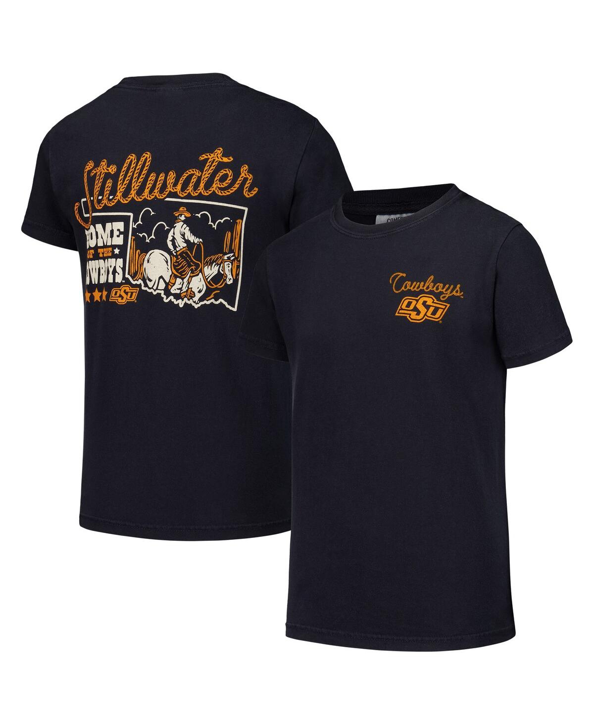 Image One Big Boys and Girls Oklahoma State Cowboys Hyperlocal Comfort Colors T-Shirt