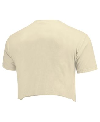 Women's Natural Texas A&M Aggies Comfort Colors Baseball Cropped T-Shirt