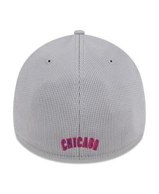 Men's Gray Chicago Cubs Active Pivot 39THIRTY Flex Hat