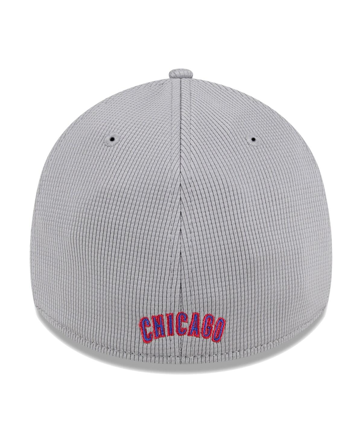 New Era Men's Gray Chicago Cubs Active Pivot 39thirty Flex Hat In Gray
