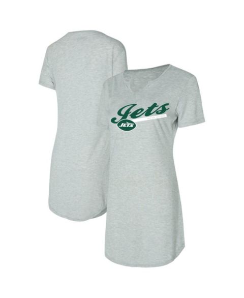 Concepts Sport Women's Gray New York Jets Petition Knit Nightshirt