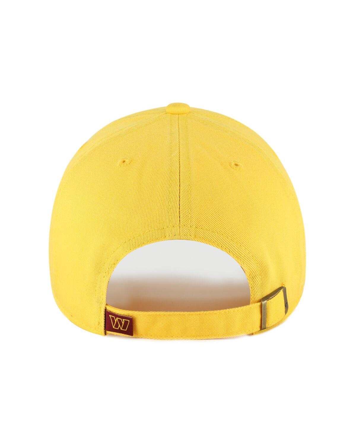 47 Brand Men's Gold Washington Commanders Cleanup Adjustable Hat In Gold